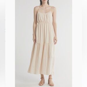 Lovestitch Tiered Maxi Dress Natural Medium